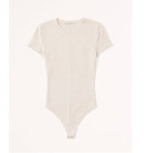 Abercrombie Short-Sleeve Cotton Seamless Fabric Crew Bodysuit